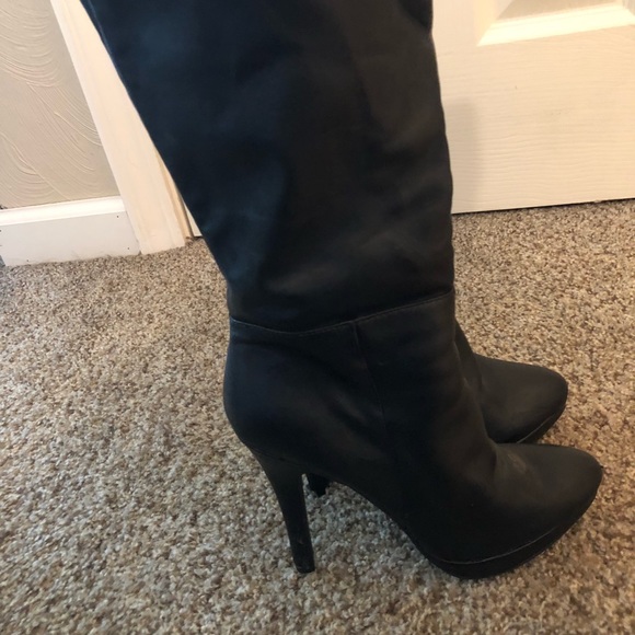 Black - knee high - spiked heel - worn once - Picture 2 of 3